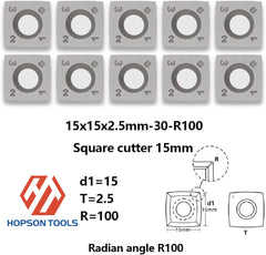 HopsonTools  Ci1 Woodturning Carbide Insert Cutter 15 X 15 X 2.5mm R4