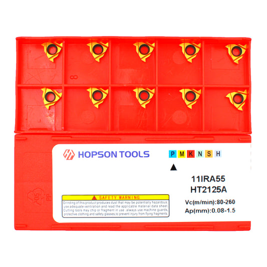 Hopson Tools 11IRA55 CNC Lathe Indexable Threading Carbide Insert Blade