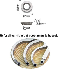 HopsonTools Ci5 Woodturning Carbide Insert Cutter Round Shape