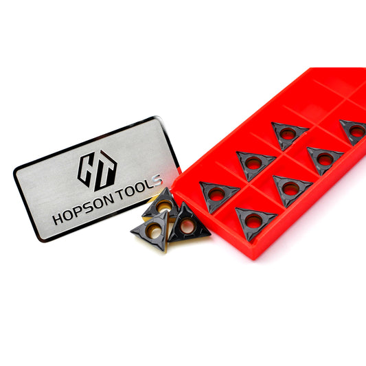 HOPSON TOOLS TCMT of CNC Carbide Inserts for Turning Steel Metal lathe Cutting Tools, 10 PCS.