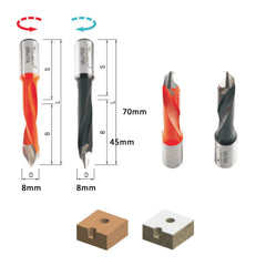 Through-Hole V-Point Boring Bit