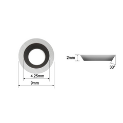 HopsonTools Ci5 Woodturning Carbide Insert Cutter Round Shape