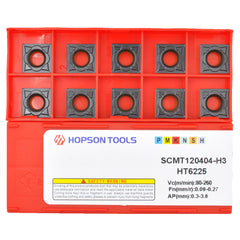 HOPSON TOOLS SCMT of CNC Carbide Inserts for Turning Steel Metal lathe Cutting Tools, 10 PCS.