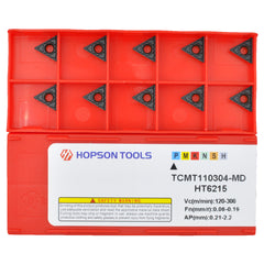 HOPSON TOOLS TCMT of CNC Carbide Inserts for Turning Steel Metal lathe Cutting Tools, 10 PCS.